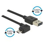 DeLOCK EASY-USB - Kabel USB - Micro USB typ B (M) do USB (M) - 50 cm - konektor 90° 83847