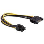 DeLOCK - Elektrický kabel - SATA napájení (M) do 6 pin PCIe power (M) - 21 cm