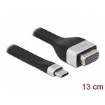 Delock FPC plochý stuhový kabel, USB Type-C™ na VGA (DP Alt Mode), 13 cm 86730