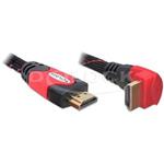 Delock HDMI 1.4 kabel A/A samec/samec pravoúhlý, délka 1 metr 82685