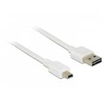Delock Kabel EASY-USB 2.0 Typ-A samec > USB 2.0 Typ Mini-B samec 0,5 m bílá 85159