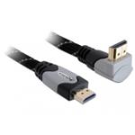 Delock Kabel High Speed HDMI s Ethernetem – HDMI A samec > HDMI A samec pravoúhlý 3 m 83045
