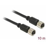 Delock M8 Sensor- / Actuator Cable 6 pin female to 6 pin female waterproof 10 m 12691
