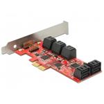 Delock PCI Express Card > 10 x internal SATA 6 Gb/s – Low Profile Form Factor 89384