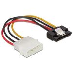 DeLock Power Adapter Molex 4-pin na SATA 15-pin, 12cm, kovová západka