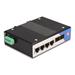 Delock Průmyslový přepínač sítě Gigabit Ethernet se 4 porty RJ45 a 2 porty SFP, na DIN lištu 88015