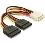 DeLock Redukcia napájania z Molex 4-pin na 2x SATA 15-pin