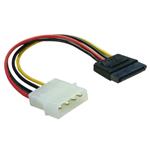 DeLock redukcia napájanie MOLEX 4-pin na SATA 15-pin priamy, 6 cm
