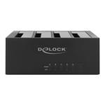 DeLOCK USB Type-C Docking Station for 4 x SATA HDD / SSD - Dokovací stanice HDD - oddílů: 4 - 2,5" 63930