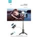 Devia Tripod Stand Multi-function Selfie Bar With Fill-In Light - Black 6938595362194