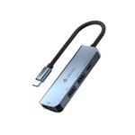 Devia USB-C Hub Leopard Series 4 in 1 - Deep Gray 6938595384899