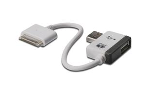 Digitus Apple připojovací a nabíjecí kabel + Usb hub pro Iphone/ipad/ipod DA-70219