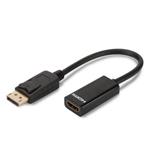Digitus DisplayPort adapter cable, DP - HDMI type A M/F, 0.15m,w/interlock, DP 1.1a compatible, CE, bl AK-340400-001-S