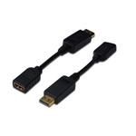 Digitus DisplayPort adapter cable, DP - HDMI type A M/F, 0.15m,w/interlock, DP 1.1a compatible, CE, bl AK-340408-001-S