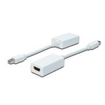 Digitus DisplayPort adapter cable, mini DP - HDMI type A M/F, 0.15m, DP 1.1a compatible, CE, wh AK-340411-001-W