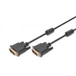 Digitus DVI propojovací kabel, DVI(24+1), 2x ferit M/M, 3,0 m, DVI-D Dual Link, bl DB-320101-030-S