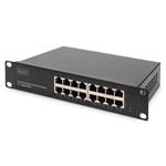 Digitus Gigabit Ethernet Switch 16 port, 10 palců, nespravovaný DN-80115