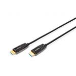 Digitus HDMI AOC Hybrid Glasfaser Anschlusskabel, Typ A M/M, 30m, UHD 8K@60Hz, CE, gold, bl AK-330126-300-S