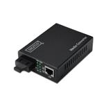 Digitus Media Converter, Singlemode 10/100/1000Base-T to 1000Base-LX, Incl. PSU SC connector, Up to 10km DN-82121-1_080