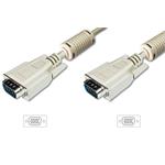 Digitus Premium připojovací VGA kabel, 3xstíněný, 2xferity, šedý, AWG28, Měď, 10m DK-310103-100-E