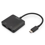 DIGITUS USB-C - 2x HDMI MST Video Hub DP 1.4, HDMI 2.0, 4K/60Hz DS-45338