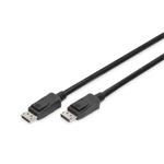 DisplayPort connection cable, DP, M/M, 1.0m,w/interlock, Ultra HD 8K, Vers. 1.3/1.4, bl AK-340106-010-S