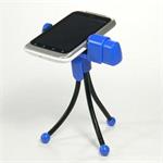 Držiak na mobil na stôl, modrý, termoplast, Logo, pre akýkoľvek mobilný telefón, modrá, mobil NMM113BNXXLL