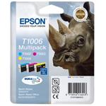 Epson T1006 Multipack - 3-balení - 33.3 ml - žlutá, azurová, purpurová - originál - blistr s RF / a C13T10064020