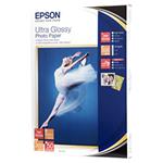 Epson Ultra Glossy Photo Paper, foto papier, lesklý, biely, R200, R300, R800, RX425, RX500, 13x18cm C13S041944