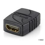 equip HDMI to HDMI Adapter F/F, čierny
