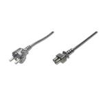 Equip napájací kábel euro 3pin, 220V pre notebooky, čierny, 1,8m