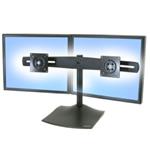 Ergotron DS100 Dual-Monitor Desk Stand, Horizontal - Stojan pro 2 LCD displeje - ocel, odolný hliní 33-322-200