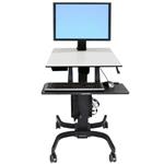 Ergotron WorkFit-C Single HD Sit-Stand Workstation - Stůl k sezení/stání - mobilní - kancelář - hra 24-216-085