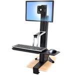 Ergotron WorkFit-S Single LD Sit-Stand Workstation Standing Desk - Stojan pro LCD displej / klávesn 33-342-200