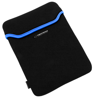 Esperanza ET173B Puzdro pre tablet 10.1'' (16:9), 3mm neoprén, čierno-modré