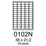 etikety RAYFILM 38x21,2 univerzálne žlté R01210102NA (100 list./A4) R0121.0102NA