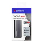 Externý disk SSD Vx500 Verbatim USB 3.1, 240GB, 47442 strieborný