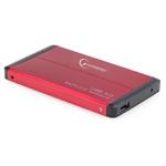 Externý obal pre 2,5" SATA HDD USB 3.0 červený, GEMBIRD EE2-U3S-2-R