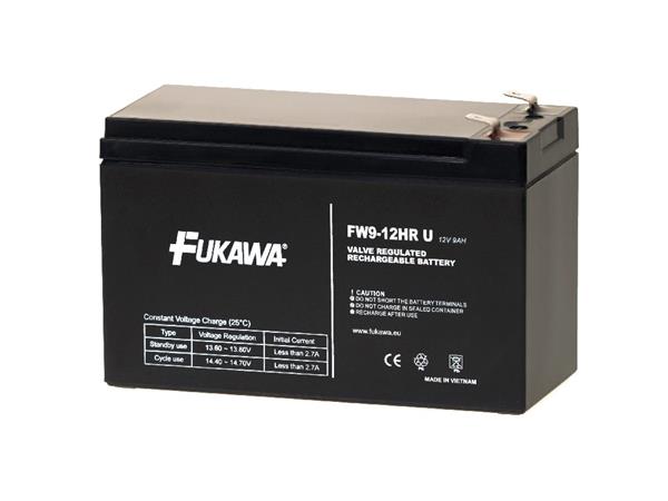 FUKAWA FW 9-12 HRU (12V; 9Ah; faston 6,3mm; životnost 5let)