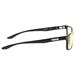 GUNNAR kancelářské dioptrické brýle VERTEX READER / obroučky v barvě ONYX / jantarová skla / dioptrie +1,0 VER-00101-1.0
