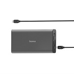 Hama powerbanka, USB-C, 26800 mAh, Power Delivery (PD), 5-20 V/60 W (aj pre notebooky) 200012