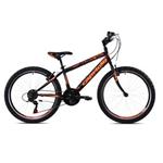 Horský bicykel Capriolo RAPID 240 24"/18HT black orange 921340-13