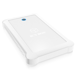 Icy Box External 2,5'' HDD case SATA to 1xUSB 3.0, white+ protection bag IB-233U3-WH