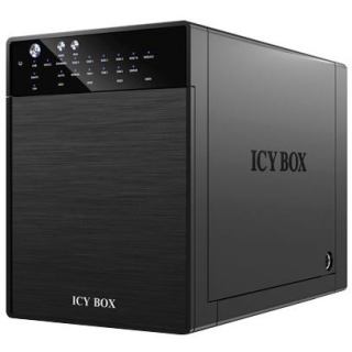 Icy Box externý box pro 4xHDD 3.5'' USB 3.0, eSATA Host, RAID 0/1/3/5/10, čierny IB-RD3640SU3
