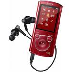 Sony MP3 přehrávač 8 GB NWZ-E464 červený,2"QVGA,FM