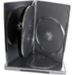 Obal na DVD médium čierny 14mm pre 4ks DVD