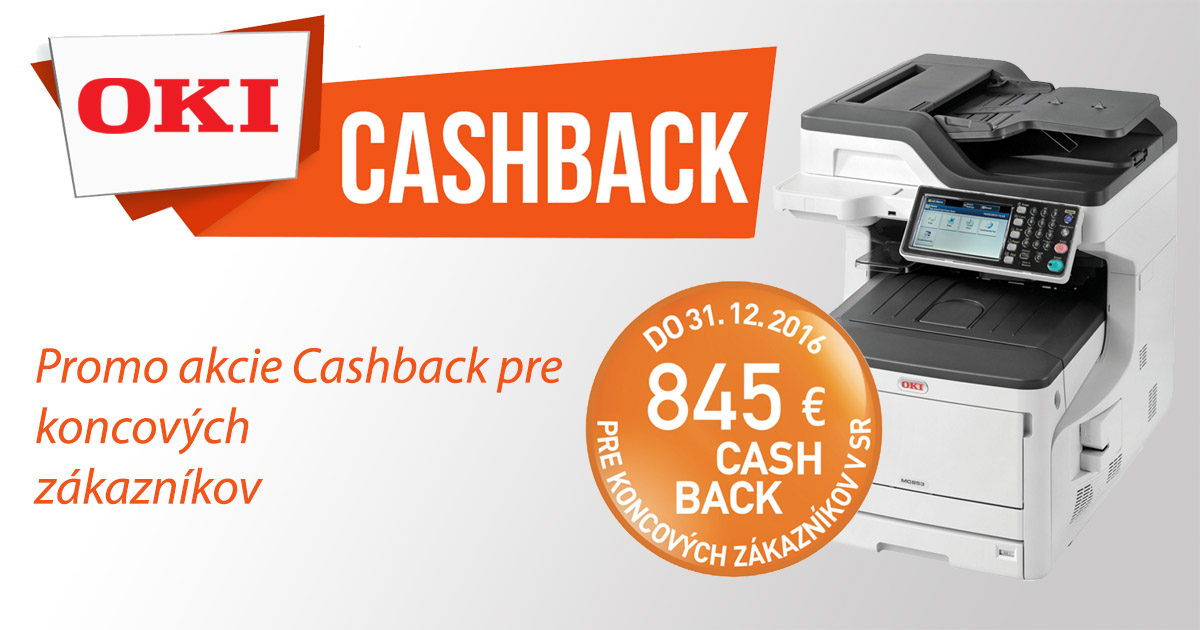 OKI Cashback - promo akcie pre koncových zákazníkov