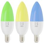 IMMAX NEO SMART sada 3x žárovka LED E14 6W RGB+CCT barevná a bílá, stmívatelná, WiFi 07716C