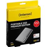 Intenso External Portable SSD 1,8'' 512 GB, Premium Edition, USB 3.0, Anthracite 3823450