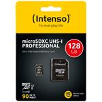 INTENSO Micro SDXC karta 128GB Class10, UHS-1 PRO 3433491